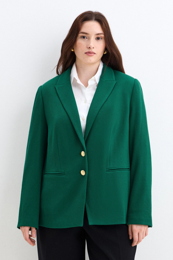 Жакет приталенный однобортный