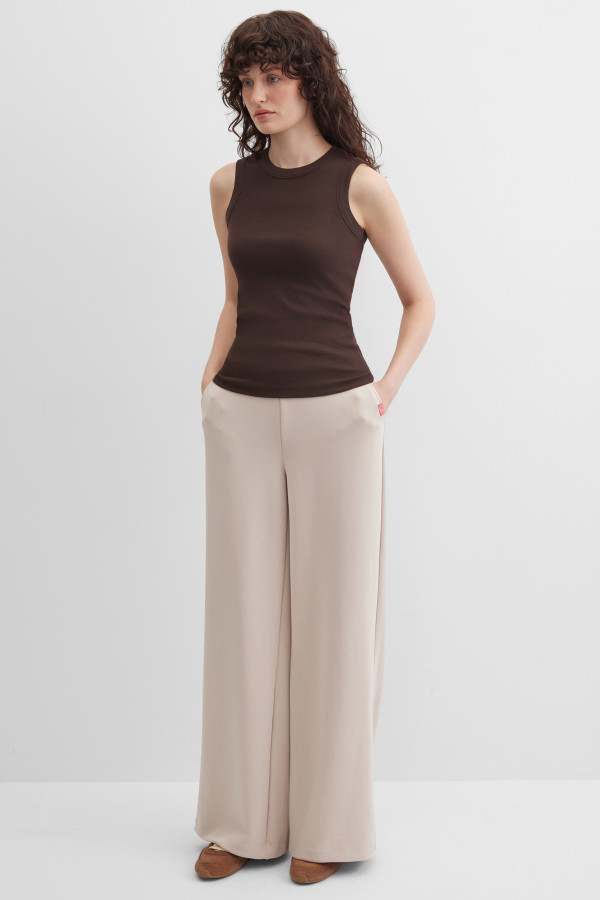 Топ-майка базовый в рубчик