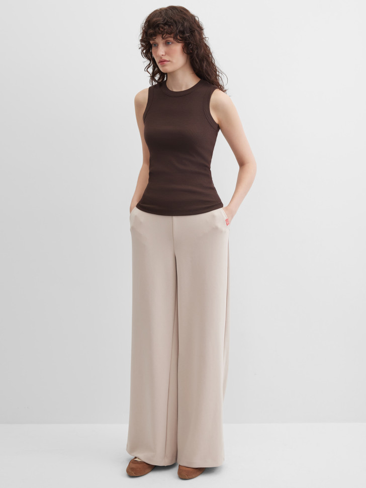 Топ-майка базовый в рубчик