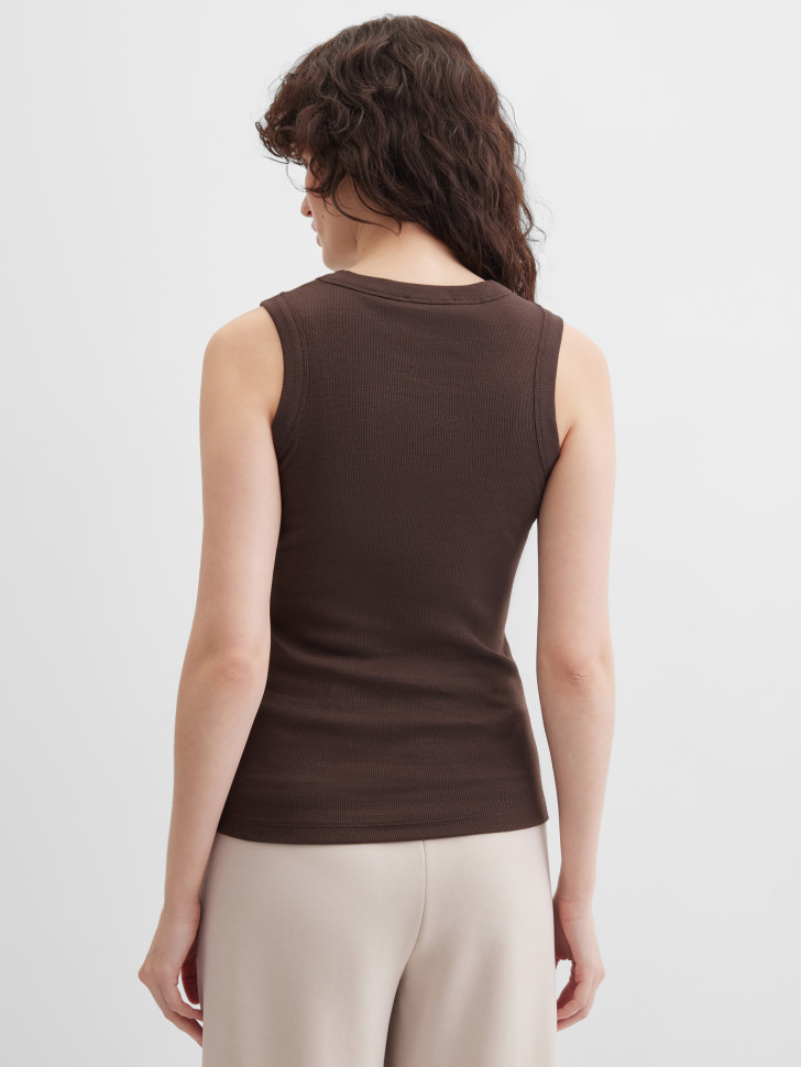 Топ-майка базовый в рубчик