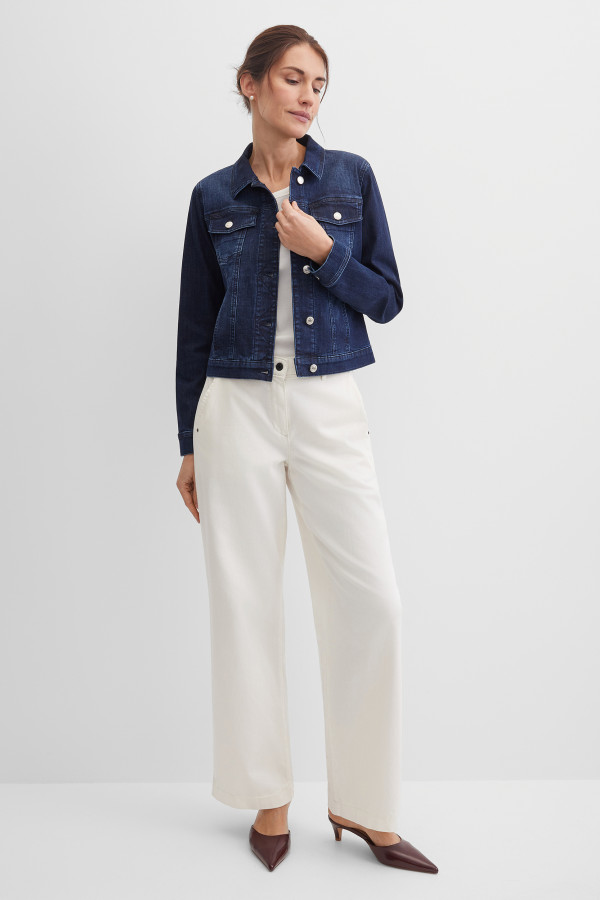 Куртка джинсовая с эффектом потертости