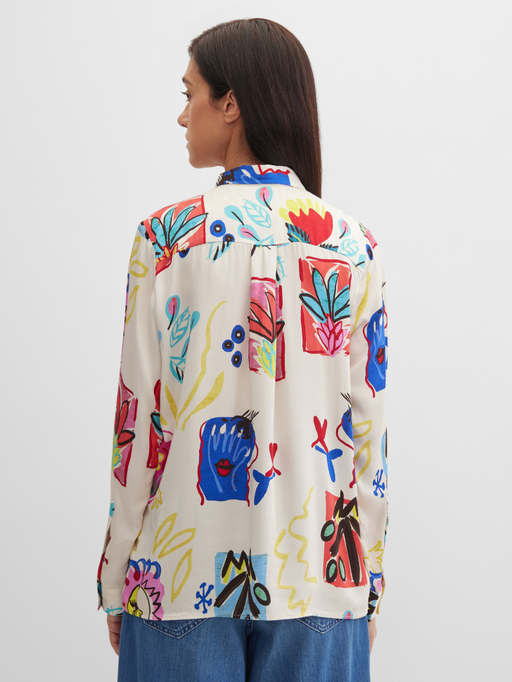 Блузка с длинным рукавом