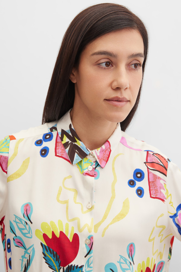 Блузка с длинным рукавом