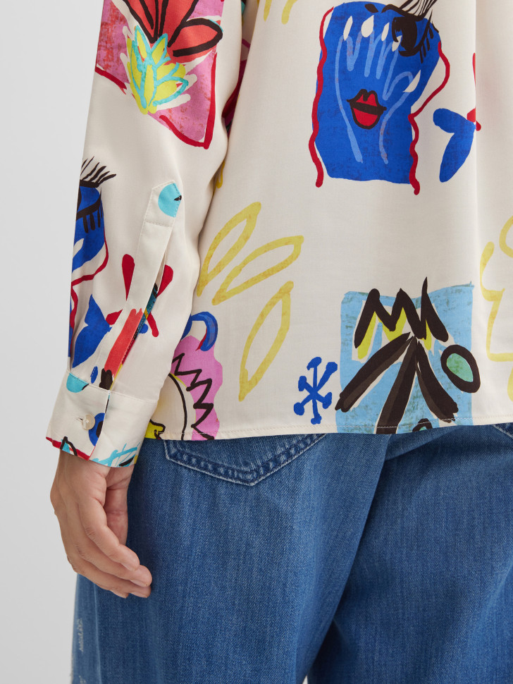 Блузка с длинным рукавом