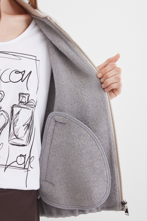 Бомбер с принтом "клетка"