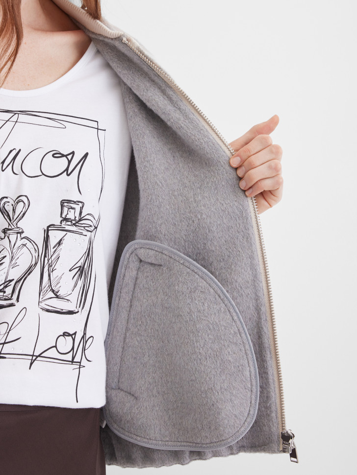 Бомбер с принтом "клетка"