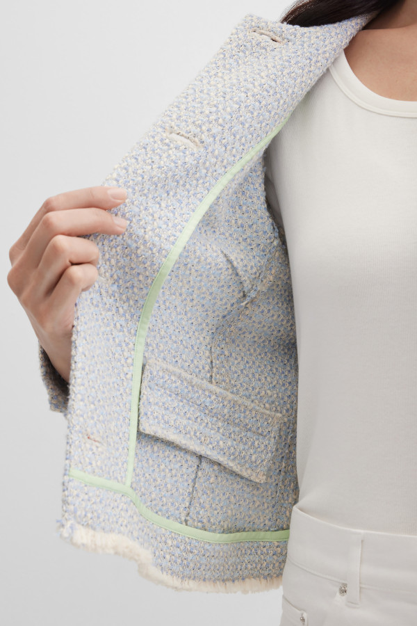 Жакет твидовый