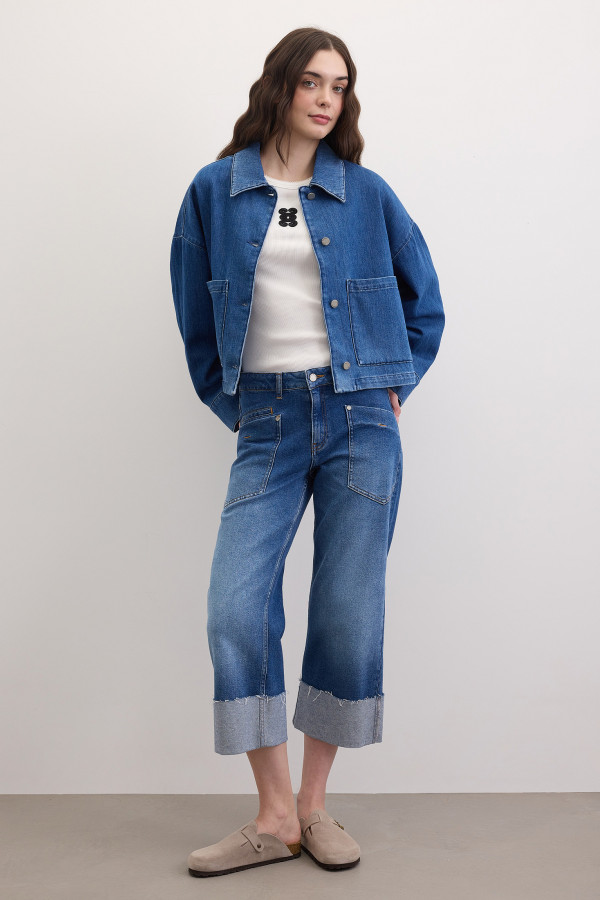 Топ-майка базовый в рубчик с вышивкой