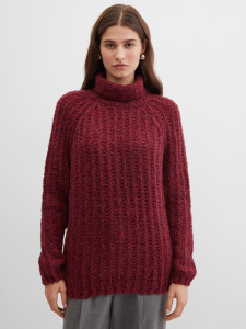 Свитер крупной вязки