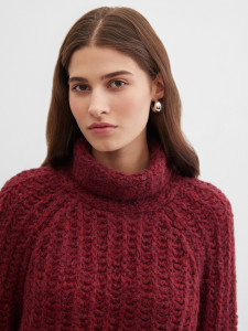 Свитер крупной вязки