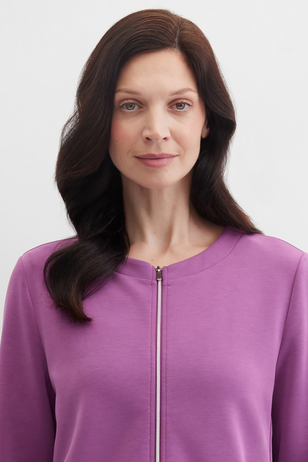 Жакет трикотажный на молнии