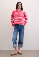 Джинсы прямые с подворотами