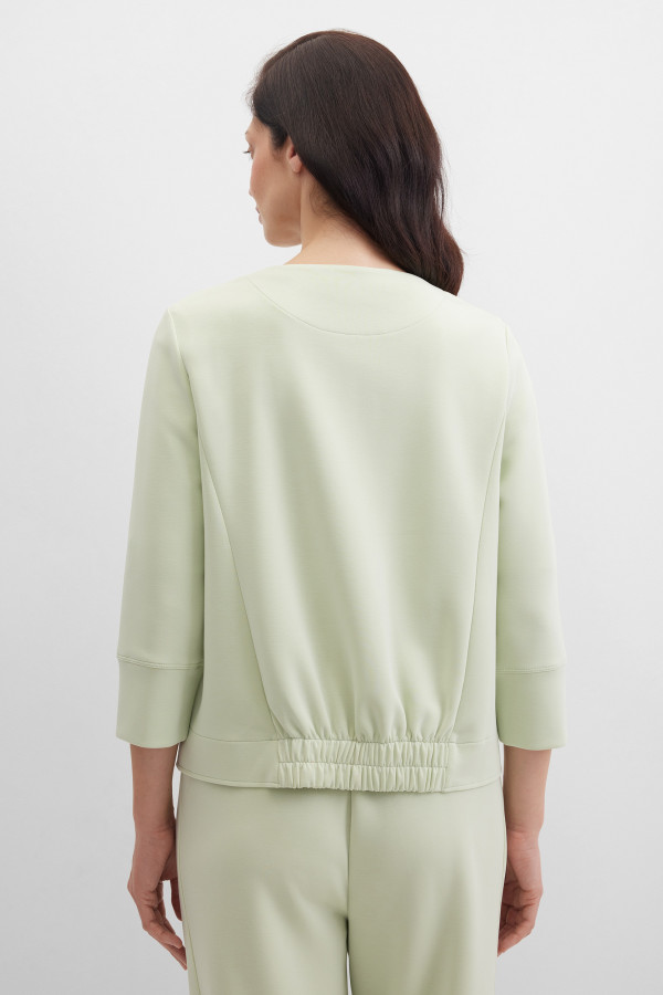 Жакет трикотажный на молнии