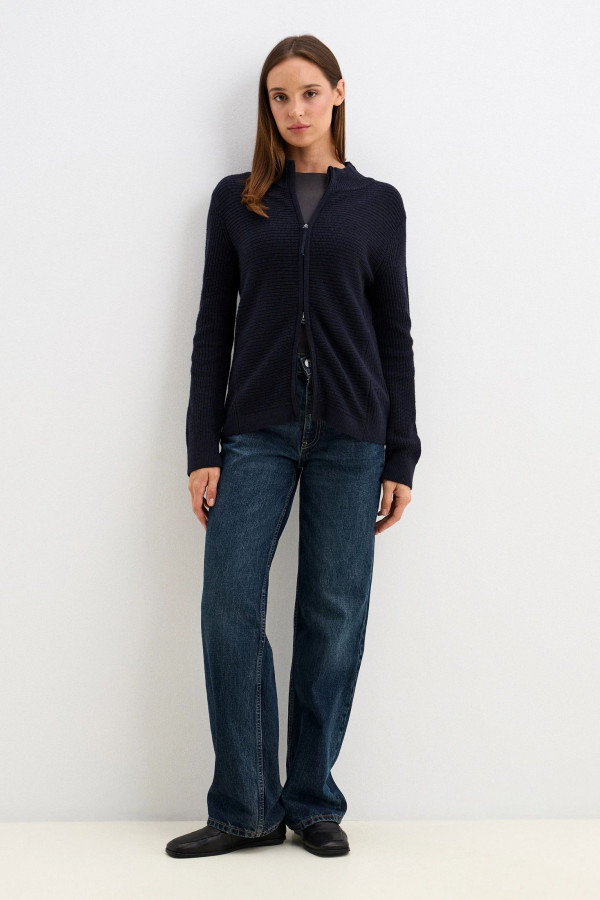 Кардиган трикотажный на молнии