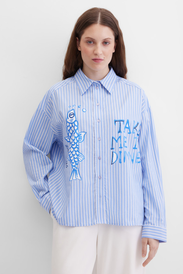 Блузка свободная