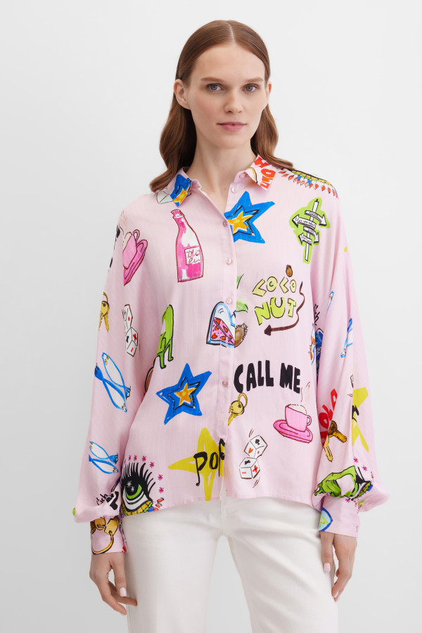 Блузка с длинным рукавом