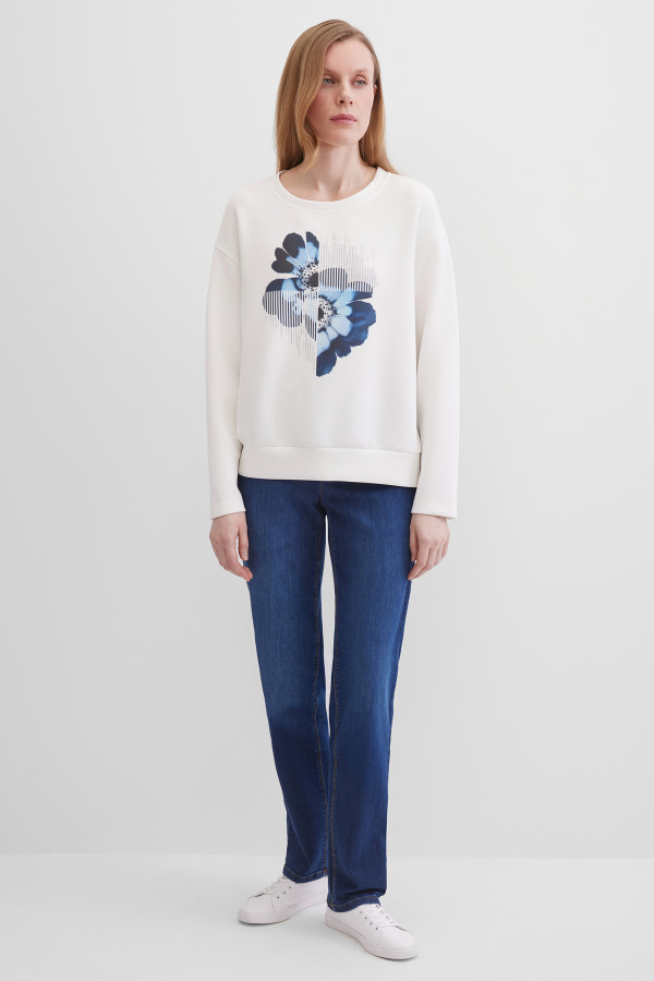 Свитшот с абстрактным принтом