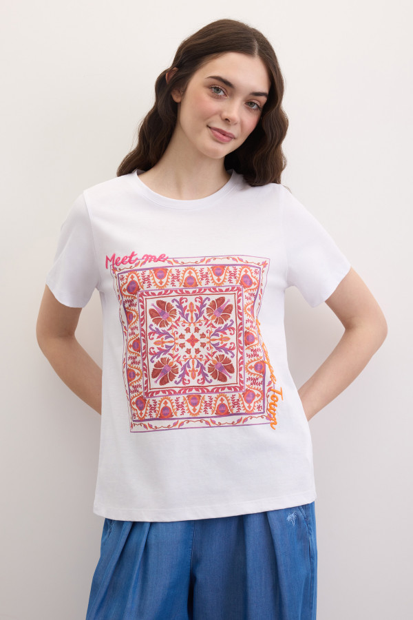 Футболка с принтом