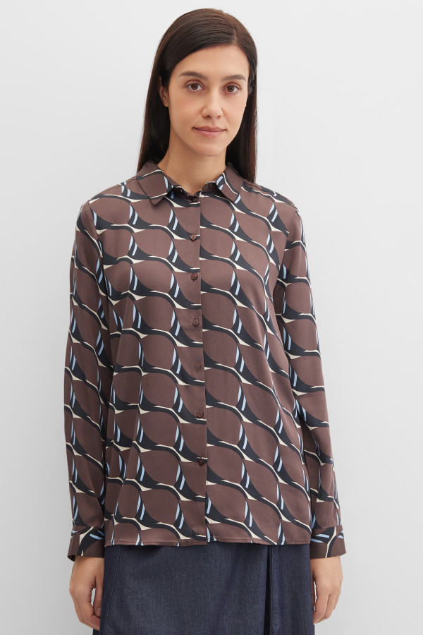 Блузка с длинным рукавом