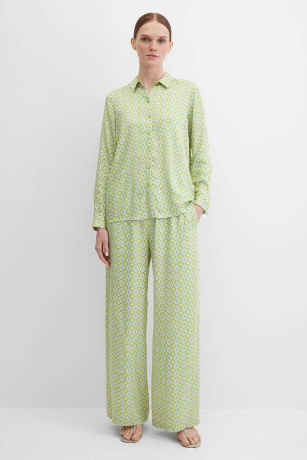 Блузка с геометричным принтом