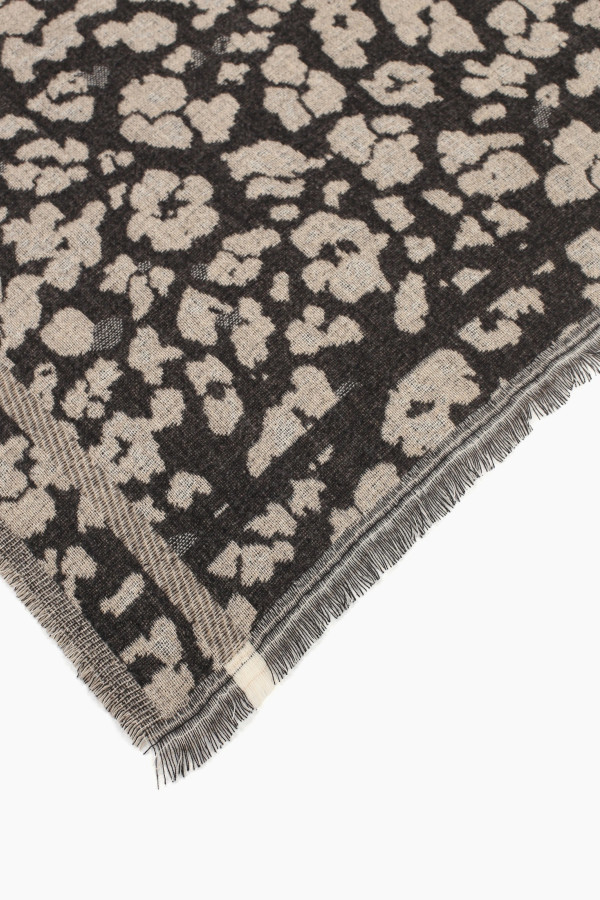 Шарф с леопардовым принтом