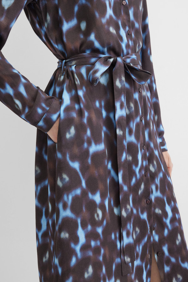 Платье-рубашка макси