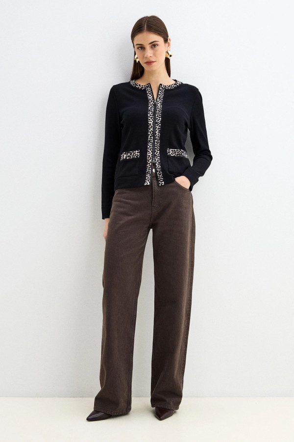 Кардиган трикотажный на молнии