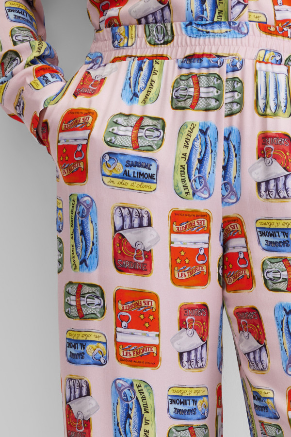 Брюки широкие