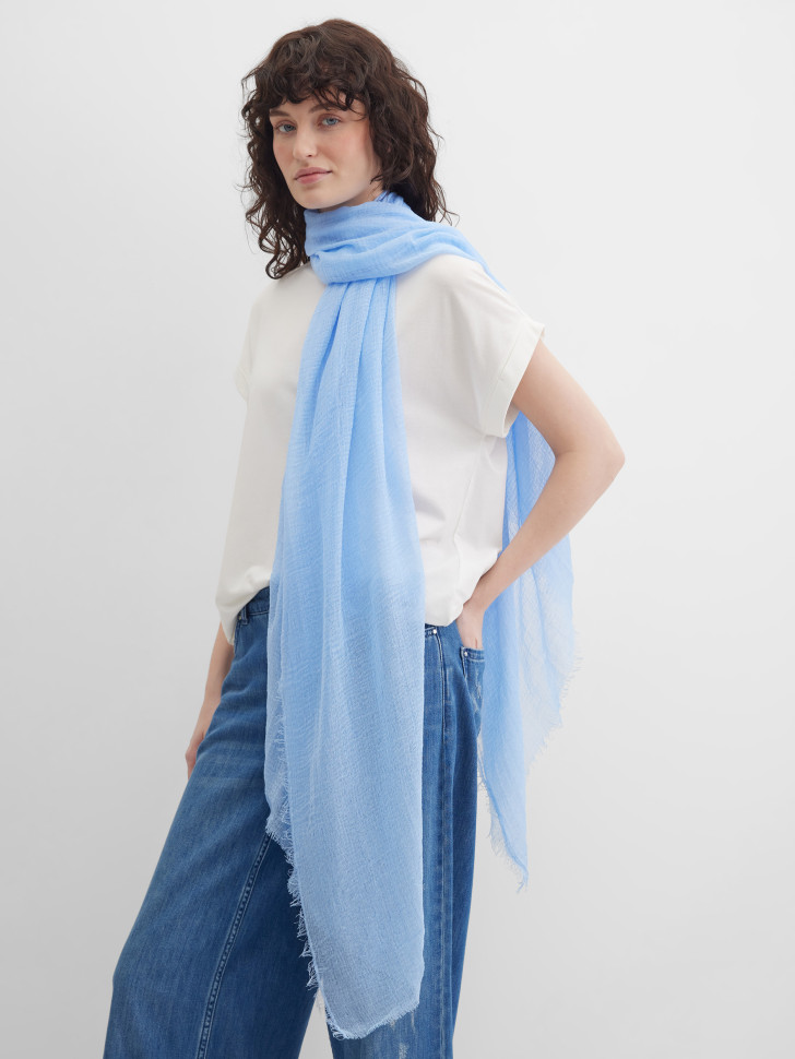 Шарф с бахромой