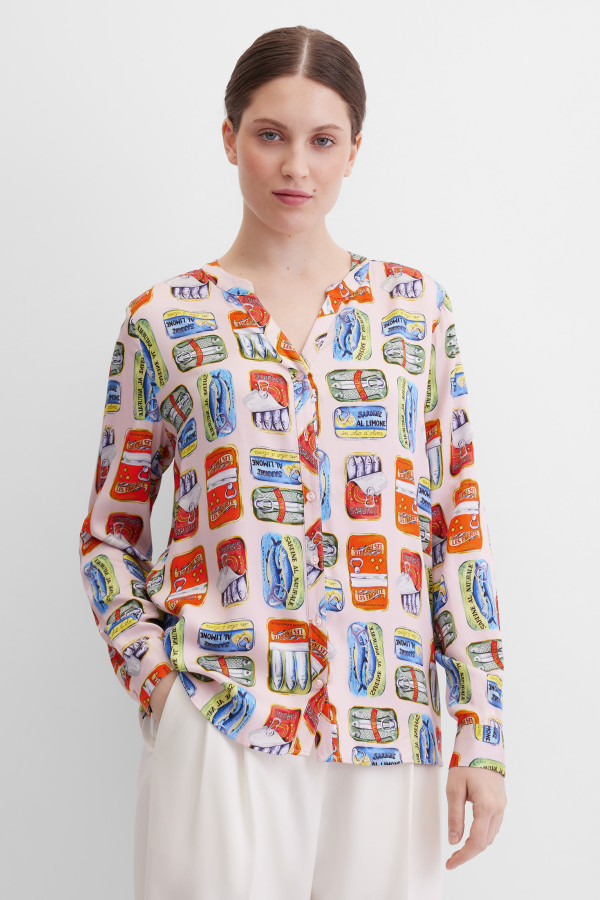 Блузка с длинным рукавом