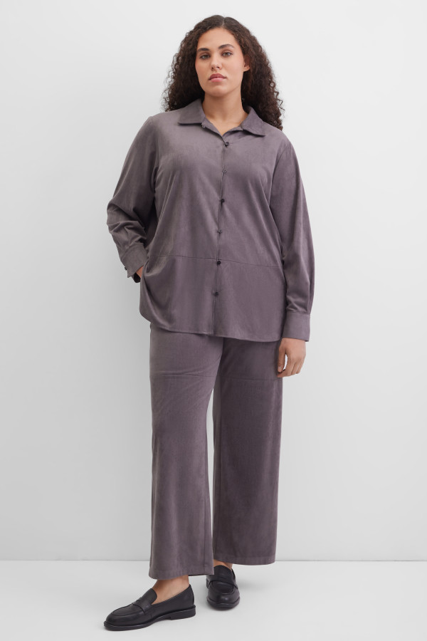 Рубашка из экозамши