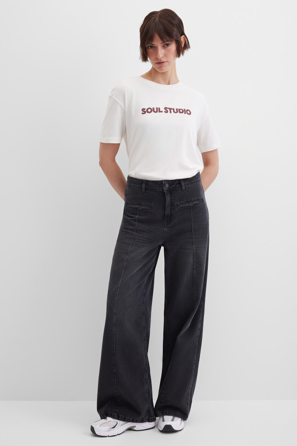 Джинсы широкие