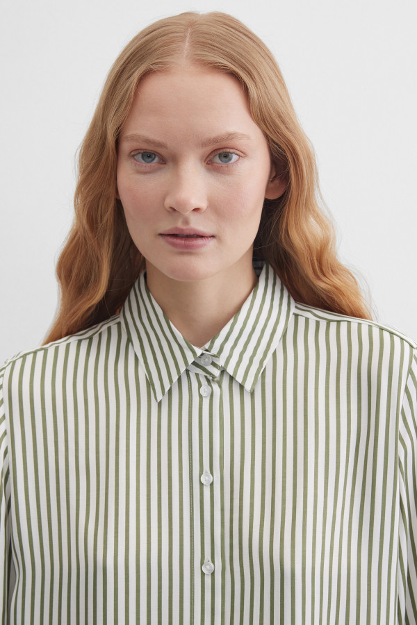Блузка свободная в полоску