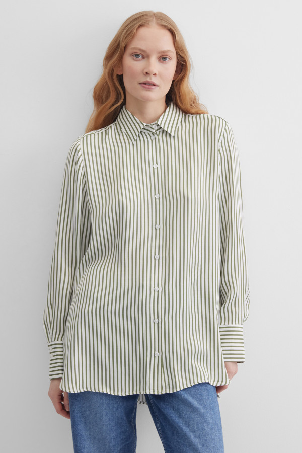 Блузка свободная в полоску