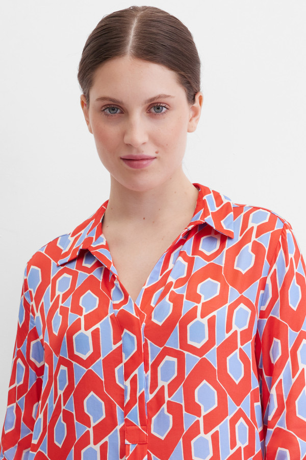 Платье-рубашка миди