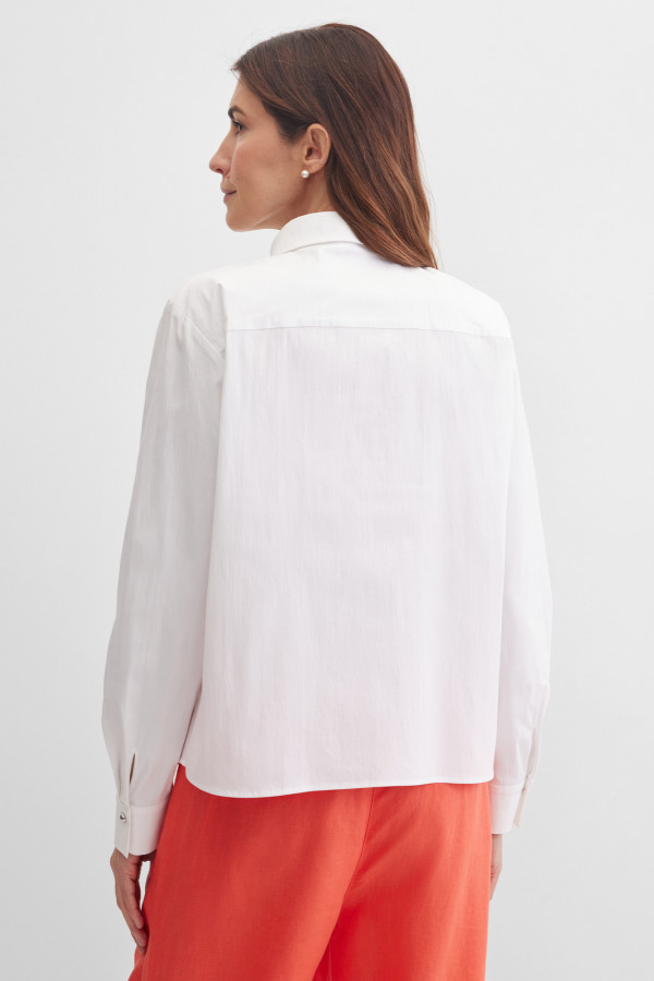 Блузка со складками плиссе