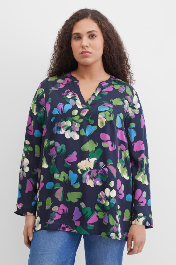 Блузка с цветочным принтом