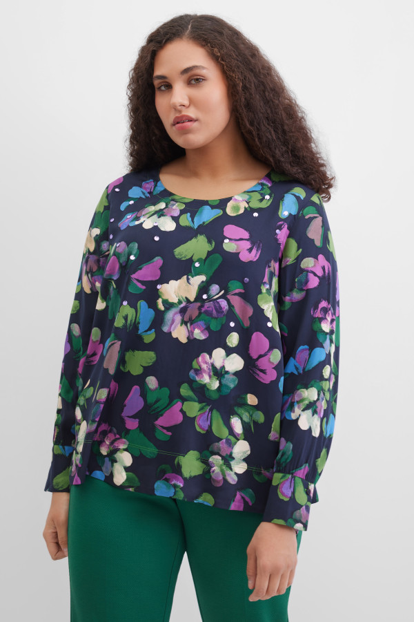 Блузка с цветочным принтом