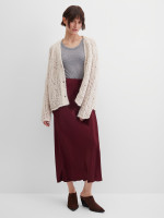 Юбка макси атласная