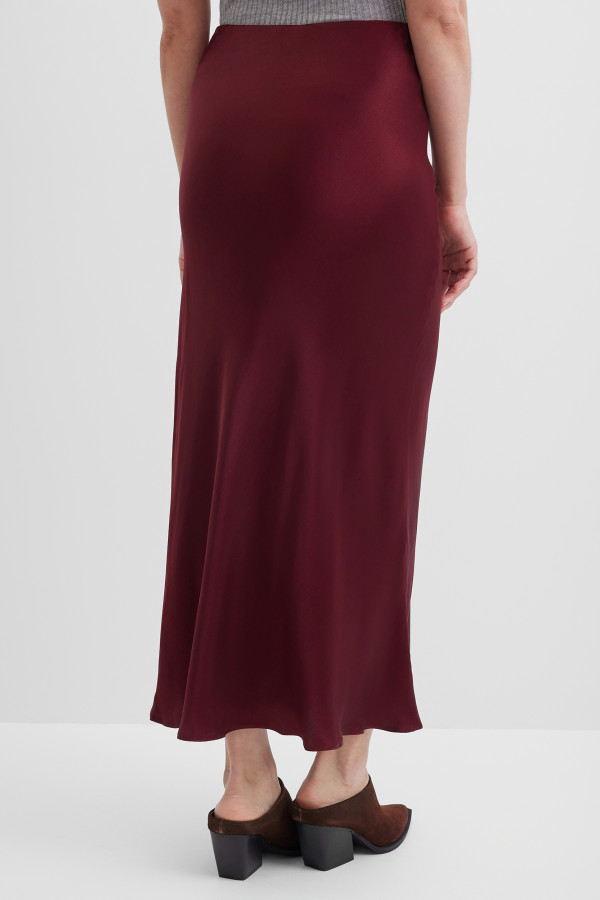 Юбка макси атласная