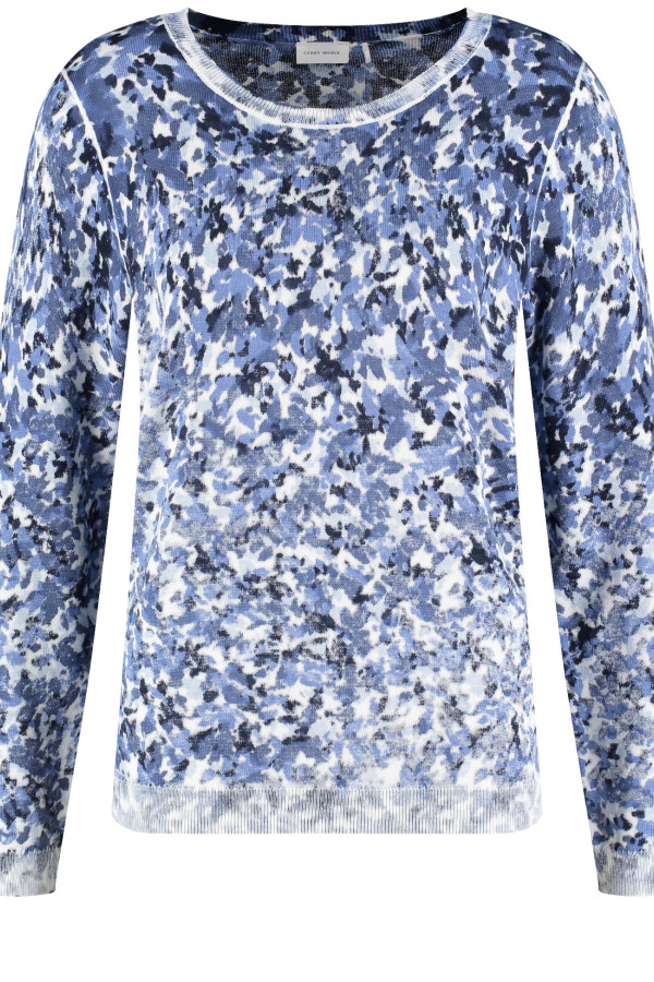 Джемпер с цветочным принтом