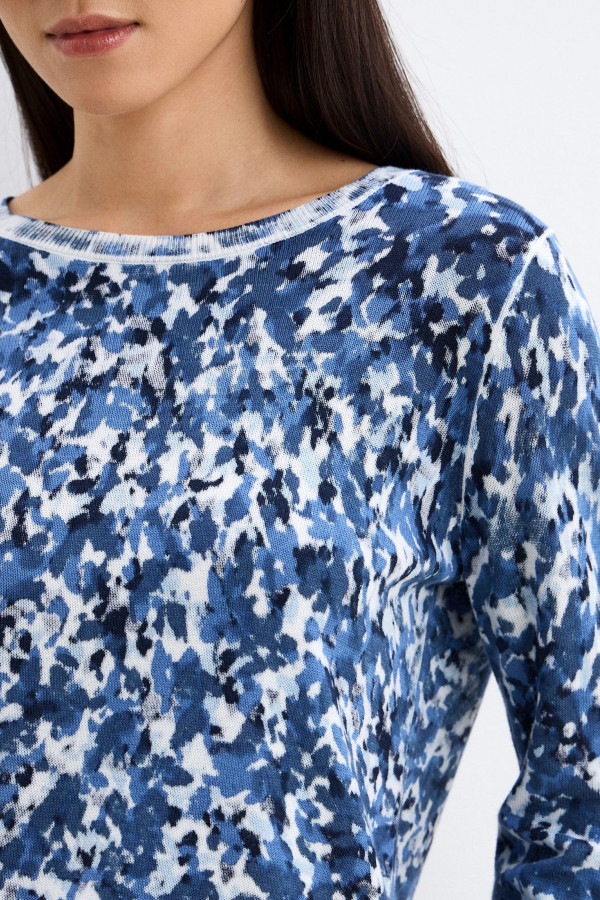 Джемпер с цветочным принтом