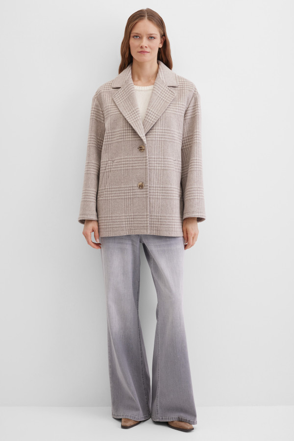 Полупальто однобортное