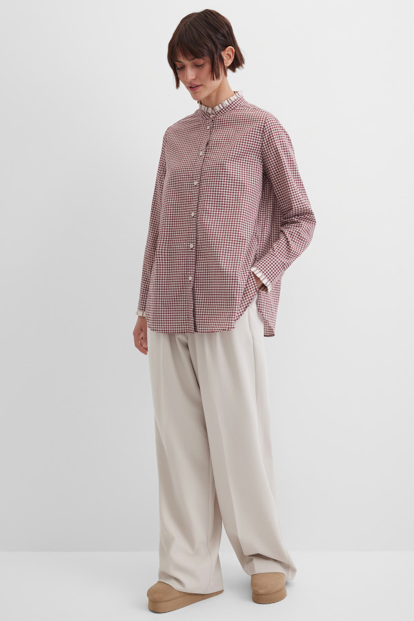 Блузка в клетку