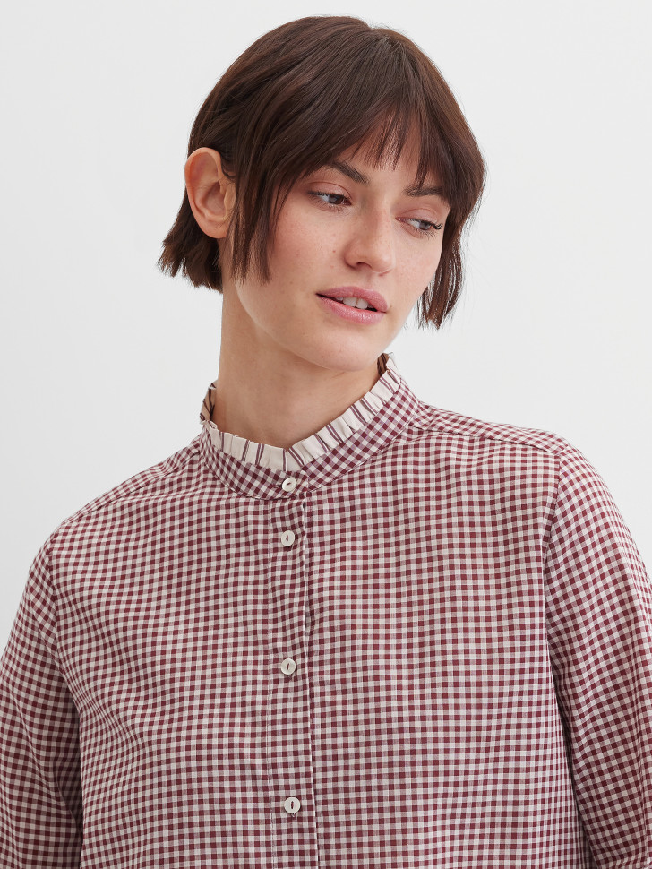 Блузка в клетку