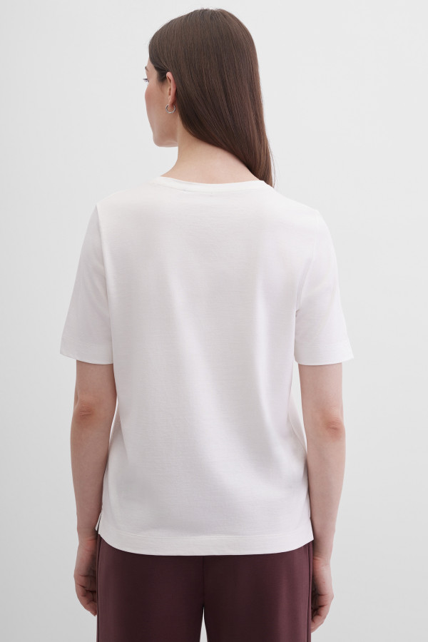 Лонгслив с абстрактным принтом