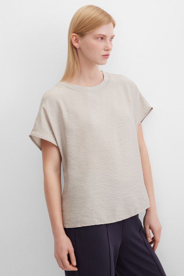 Блуза с жатым эффектом