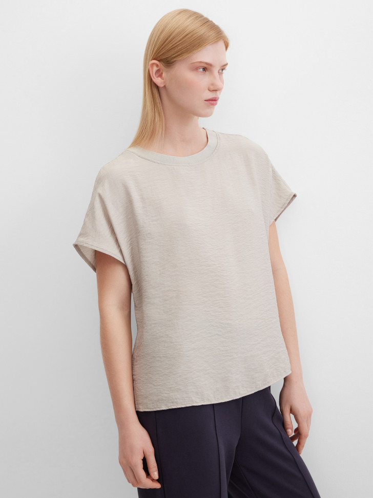 Блуза с жатым эффектом