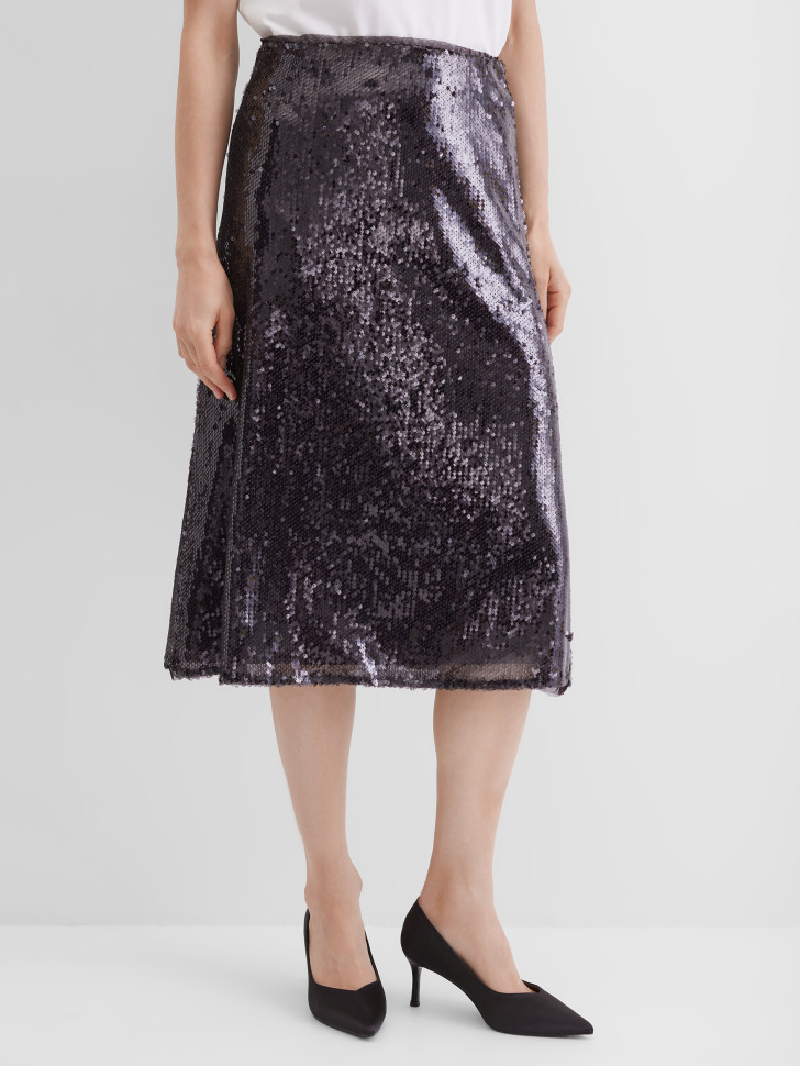 Юбка с пайетками