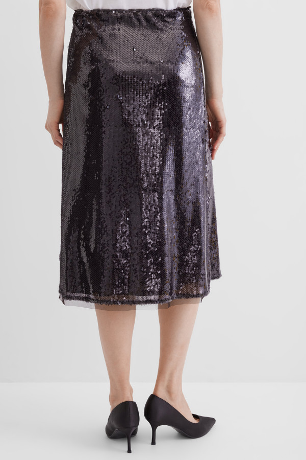 Юбка с пайетками